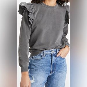Clare V Ruffle Sweatshirt